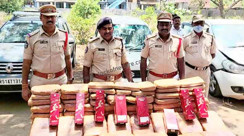 ఢిల్లీకి గంజాయి తరలింపు… గుట్టు రట్టు చేసిన కందుకూరు పోలీసులు