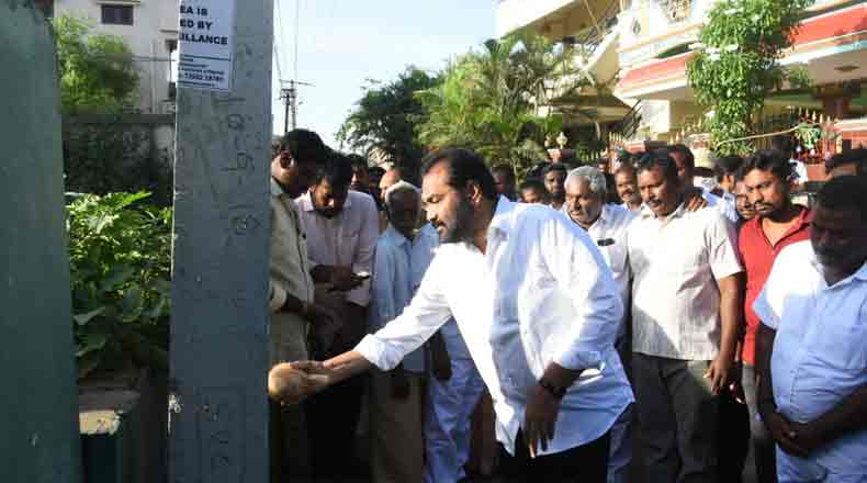 స్వంత నిధులతో సీసీ కెమరాల ఏర్పాటు… ప్రారంభించిన ఎమ్మెల్యే కోటంరెడ్డి