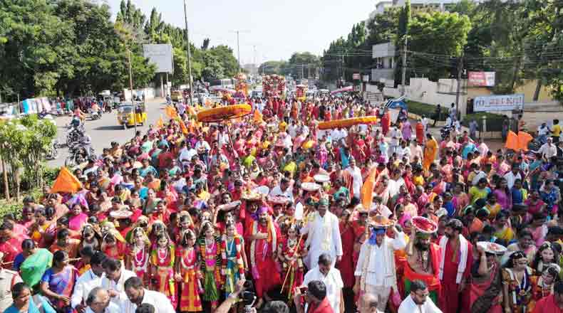 నెల్లూరులో అంగరంగ వైభవంగా అష్టాదశ శక్తి పీఠాల శోభాయాత్ర…