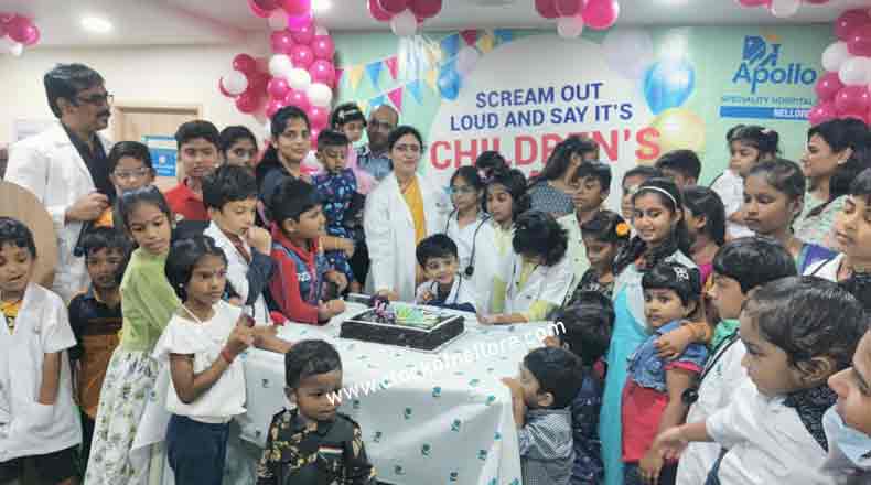 నెల్లూరు అపోలో హాస్పిటల్ లో చిల్డ్రన్స్ డే వేడుకలు