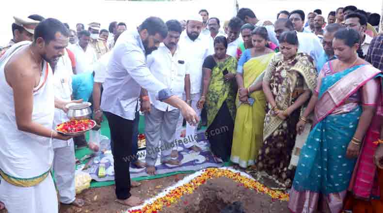 జయలలిత నగర్ లో కర్మక్రియల భవనం : శంఖు స్థాపన చేసిన మాజీ మంత్రి అనీల్