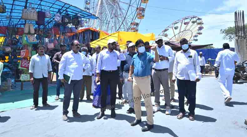 రేపటి నుండే బారాషహీద్ దర్గాలో రొట్టెల పండుగ : ఏర్పాట్లు పరిశీలించిన జేసి