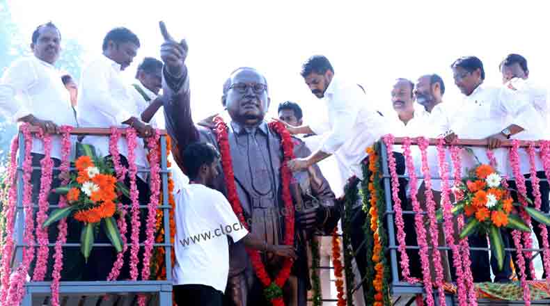 అంబేద్కర్ విగ్రహాన్ని ఆవిష్కరించడం అదృష్ఠం : మాజీ మంత్రి అనీల్ వెల్లడి