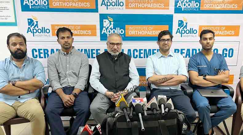 మోకాలి మార్పిడి శస్త్ర చికత్సల్లో నూతన శకం : అపోలో హాస్పిటల్ లో అందుబాటులో సిరామిక్ ఇంప్లాంట్స్