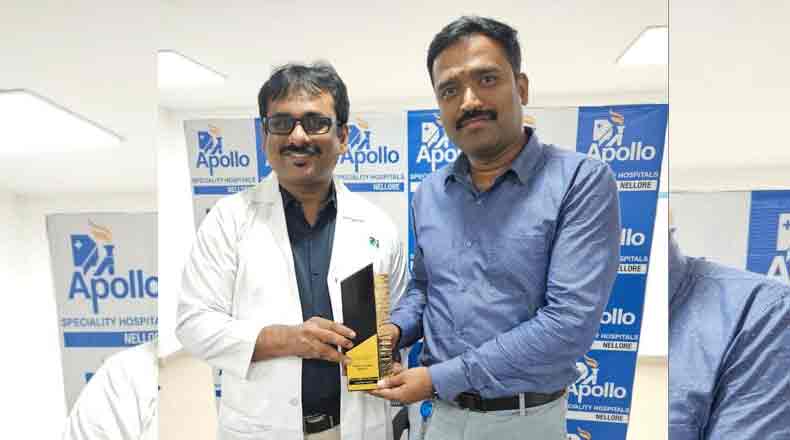 నెల్లూరు అపోలో హాస్పిటల్ కు బెస్ట్ మల్టీ స్పెషాలిటీ హాస్పిటల్ అవార్డు