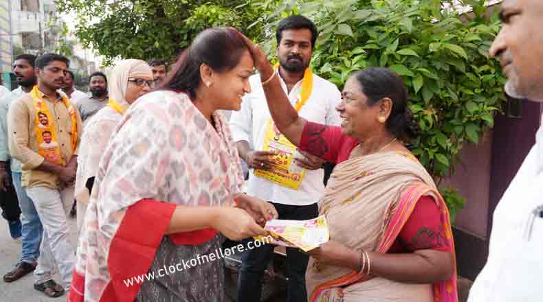 టిడిపి ప్రభుత్వంతోనే ఉజ్వల భవిష్యత్తు : ప్రచారం నిర్వహించిన కోటంరెడ్డి కుటుంబం