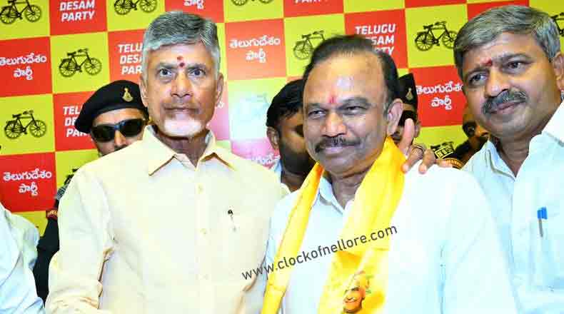 ఒంగోలు టిడిపి ఎంపి అభ్యర్ధిగా మాగుంట శ్రీనివాసులు రెడ్డి