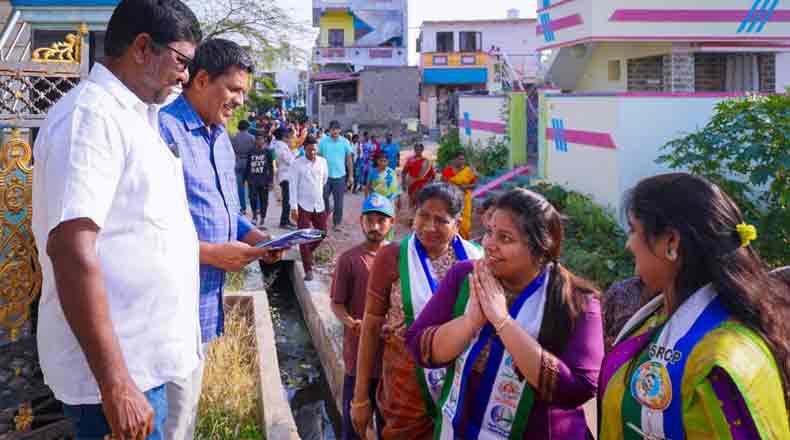కోవూరు నియోజకవర్గంలో విజయసాయిరెడ్డి కుమార్తె విస్త్రృత ప్రచారం
