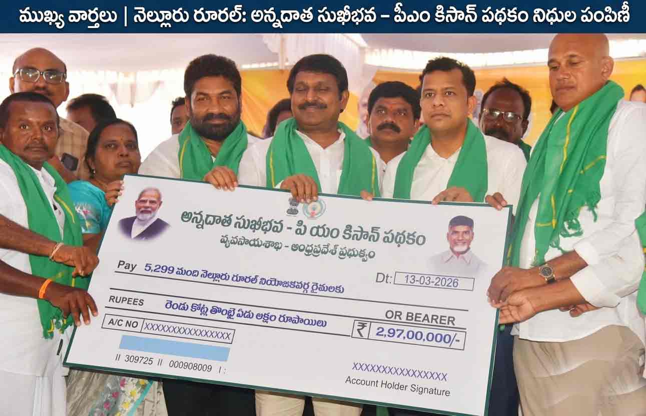 అన్నదాత సుఖీభవ పథకం రైతులకు వరం : కలెక్టర్ హిమాన్షు శుక్ల వెల్లడి